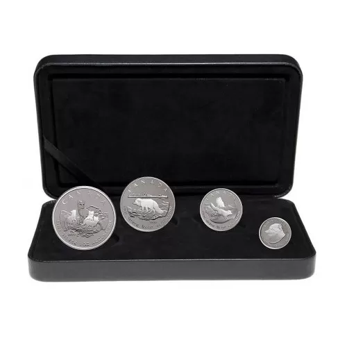 2004 Canada Fine Silver Fractional 4-Coin Proof Set - Canada Arctic Fox