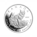 2005 Canada Lynx Fine Silver Fractional 4-Coin Proof Set