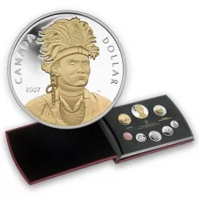2007 Canada Proof Double Dollar Set - Celebrating Thayendanegea (Joseph Brant) 1742-1807