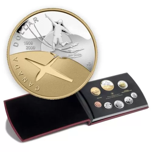 2009 Canadian Proof Double Dollar Coin Set - 100th Anniversary of Flight in Canada