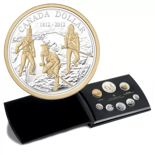 2012 Canada Proof Fine Silver Double Dollar Set - 200th Anniversary of the War of 1812 (Deluxe)