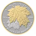 2014 Canadian Fine Silver 5-Coin Fractional Set - The Maple Leaf - one coin tarnished