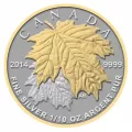 2014 Canadian Fine Silver 5-Coin Fractional Set - The Maple Leaf - one coin tarnished
