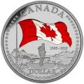 2015 Canada Proof Fine Silver Double Dollar Set - 50th Anniversary of the Canadian Flag (Deluxe)