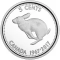 2017 (1967-) Canadian 1967 Centennial Coins - Fine Silver 7-Coin Commemorative Set - no beauty box,no COA & case is not 100%