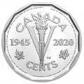 2020 Canadian 7-Coin V-E/Victory In Europe 75th Anniv Silver Dollar Proof Set