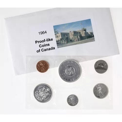 1964 Canada Silver Proof-Like (PL) Collector Set - Confederation Meetings Commemorative -may have some toning
