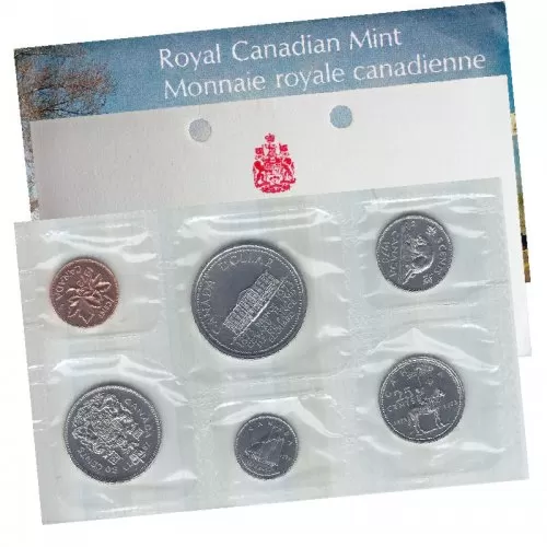 1973 SMALL BUST Canadian 6-Coin Brilliant Uncirculated (Proof-like) Collector Set 