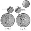 1973 (1873-) LARGE BUST Canadian 25-Cent RCMP Mounted Police Centennial Quarter Coin