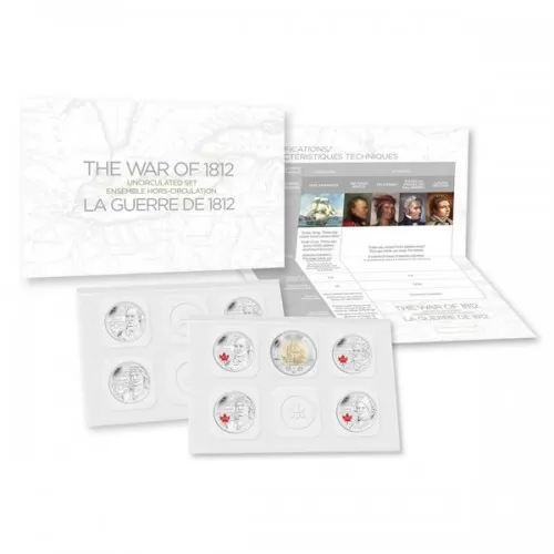 2013 Canadian 9-Coin The War of 1812 Uncirculated Proof-Like Set (Special Edition)