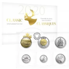 2020 Canadian 6-Coin Classic Canadian Uncirculated Set