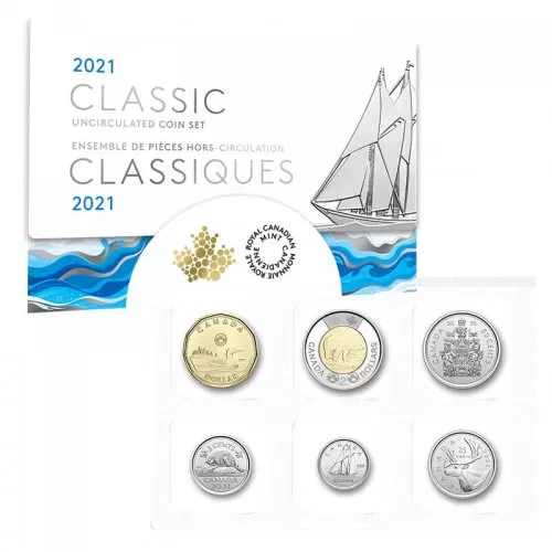 2021 Canadian 6-Coin Classic Canadian Uncirculated Set