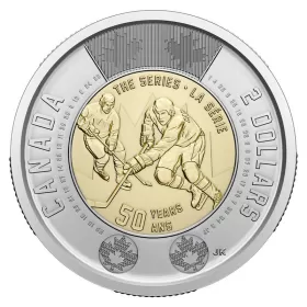 2022 Canadian $2 Summit Hockey Series 50th Anniv Non-Coloured Toonie Coin