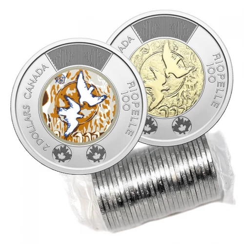 2023 Canadian $2 Birth of Jean Paul Riopelle 100th Anniv Toonie Original Mixed Coin Roll