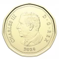 2024 Canadian $1 Common Loon/King Charles III Loonie Coin (Brilliant Uncirculated)