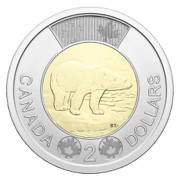 2024 Canadian $2 Polar Bear/King Charles III Toonie Coin (Brilliant Uncirculated)