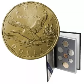 1997 Canadian 7-Coin Specimen Set ft 1997 (1987-) $1 Flying Loon 10th Anniv Dollar