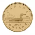 2003 Canadian Specimen Set - Standard Issue Loonie-coins in plastic case only