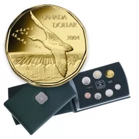 2004 Canadian Specimen Set - Canada Goose- coins in plastic case only