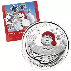 2006 Canadian Quebec Bonhomme Carnival 7-Coin Gift Set ft 25-Cent Coloured Quarter