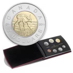 2011 Canadian 7-Coin Specimen Set ft $2 Elk Calf Toonie (Special Edition)