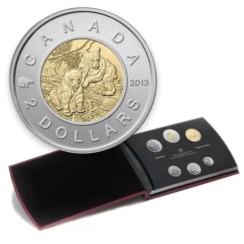 2013 Canadian 6-Coin Specimen Set ft $2 Black Bear Cubs Toonie (Special Edition)