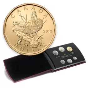 2013 Canadian Specimen 6-Coin Collector Set ft $1 Blue-winged Teal Loonie Dollar