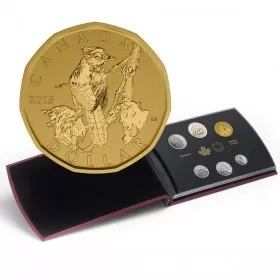 2015 Canadian Specimen 6-Coin Collector Set ft $1 Blue Jay Loonie Dollar