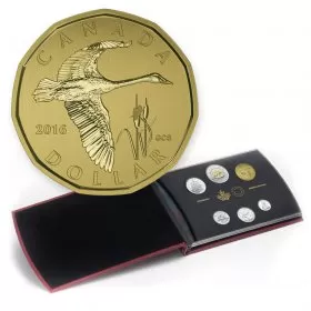 2016 Canadian Specimen 6-Coin Collector Set ft $1 Tundra Swan Loonie Dollar
