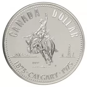1975 (1875-) Canadian $1 Calgary Centennial Specimen Silver Dollar Coin