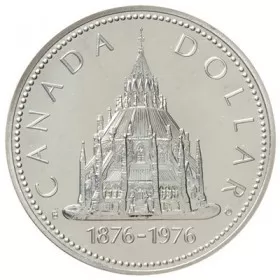 1976 (1876-) Canadian $1 Library of Parliament Centennial Specimen Silver Dollar Coin