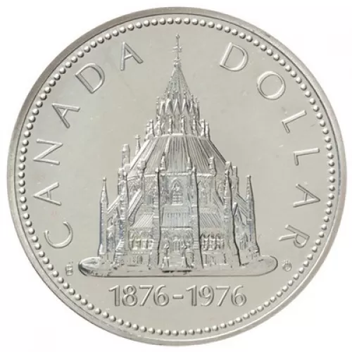 1976 (1876-) Canadian $1 Library of Parliament Centennial Specimen Silver Dollar Coin