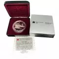1991 (1816-) Canadian $1 Steamer Frontenac Launch 175th Anniv Proof Silver Dollar Coin - Tarnishing