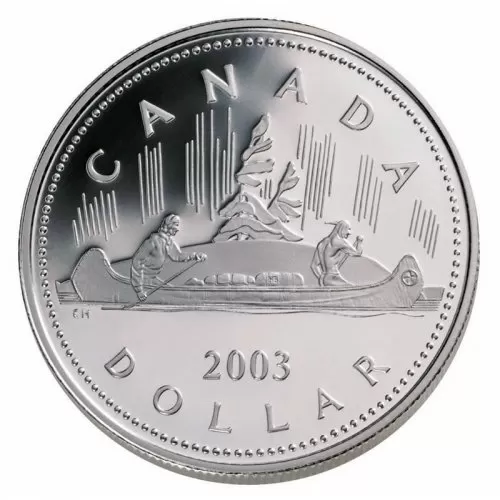 2003 Canadian $1 Voyageur/Coronation Proof Silver Dollar Coin (Special Edition)