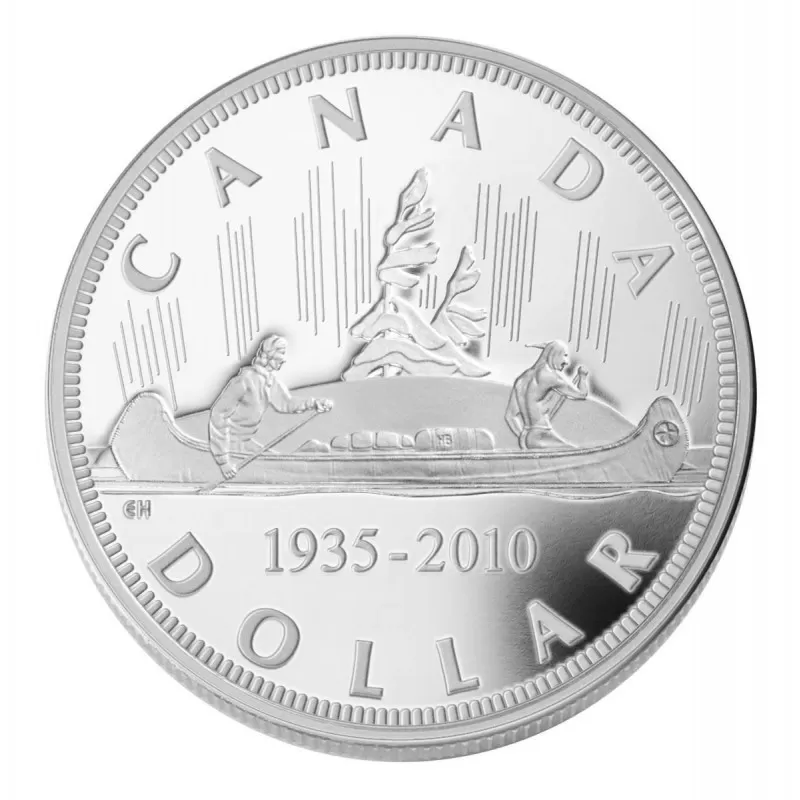 2010 (1935-) Canadian $1 75th Anniv of First Voyageur Issue Proof