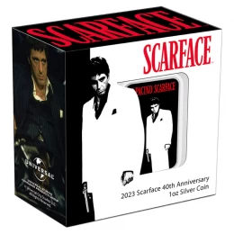 2023 Niue $2 SCARFACE ft Al Pacino 40th Anniversary 1 oz Pure Silver Proof Coin