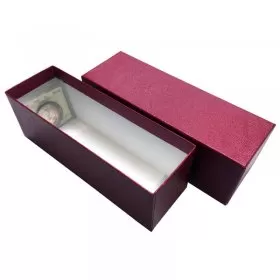 2.5x2.5 Standard 1-Column Cardboard Coin Flip Storage Box, Red, 8.25-in