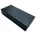 2x2 Heavy Duty 2-Column Cardboard Coin Flip Storage Box, Black, 10-in