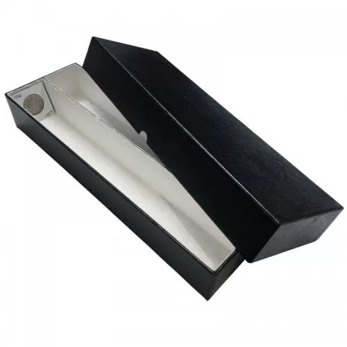 2x2 Heavy Duty 2-Column Cardboard Coin Flip Storage Box, Black, 14-in