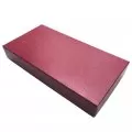 1.5x1.5 Standard 3-Column Cardboard Coin Flip Storage Box, Red, 10-in