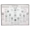 2000 Canadian 25-Cent Millennium Quarter Series Fillable Coin Board & Sleeve with quarters
