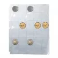30-Pocket Vinyl Coin Binder Page Slot-style For 50-Cent, $1, $2 Dollars (25-Count)