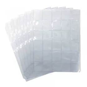 30-Pocket Vinyl Coin Binder Page Slot-style For 50-Cent, $1, $2 Dollars (25-Count)