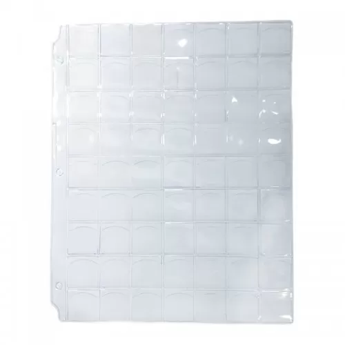 63-Pocket Vinyl Coin Binder Page Slot-style For 5-Cent, 25-Cent (1-Count)