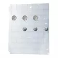 63-Pocket Vinyl Coin Binder Page Slot-style For 5-Cent, 25-Cent (1-Count)