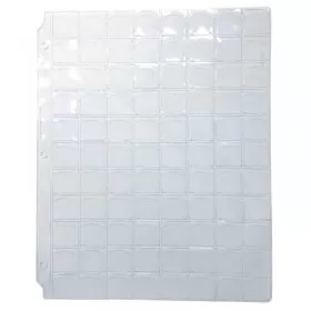 88-Pocket Vinyl Coin Binder Page Slot-style For 1-Cent, 10-Cent (1-Count)