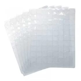 88-Pocket Vinyl Coin Binder Page Slot-style For 1-Cent, 10-Cent (25-Count)