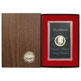 1974 S United States $1 Eisenhower US Silver Proof Dollar Coin w/ Original Brown Box