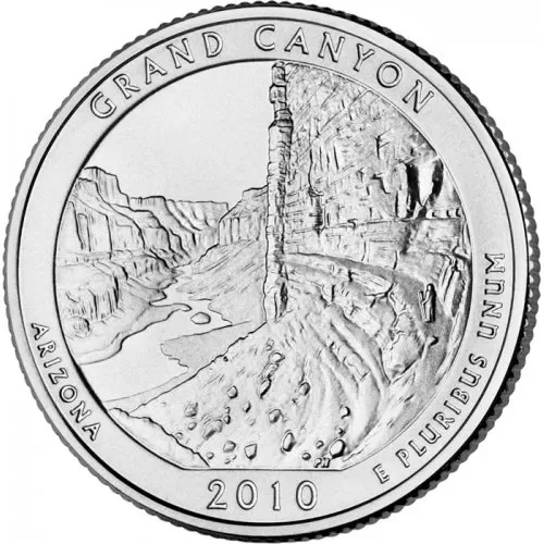 2010-D United States 25-Cent Grand Canyon/Arizona National Park Quarter Coin (Brilliant Uncirculated)
