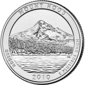 2010-D United States 25-Cent Mount Hood/Oregon National Park Quarter Coin (Brilliant Uncirculated)